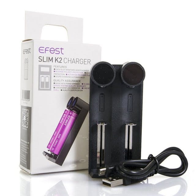 Carregador de Bateria Efest Slim K2 Charge